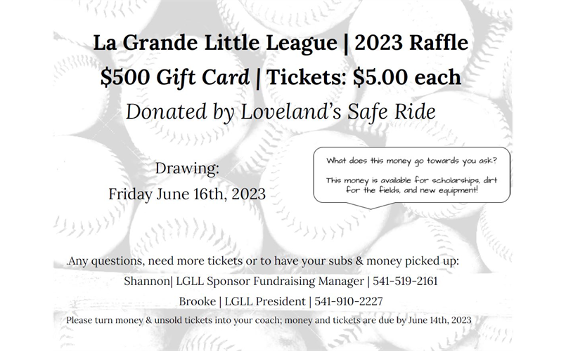 2023 LGLL Raffle